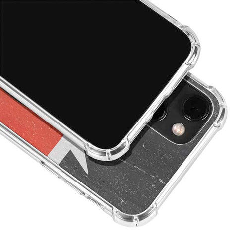 Kenya Flag Distressed iPhone 14 Plus Clear Case
